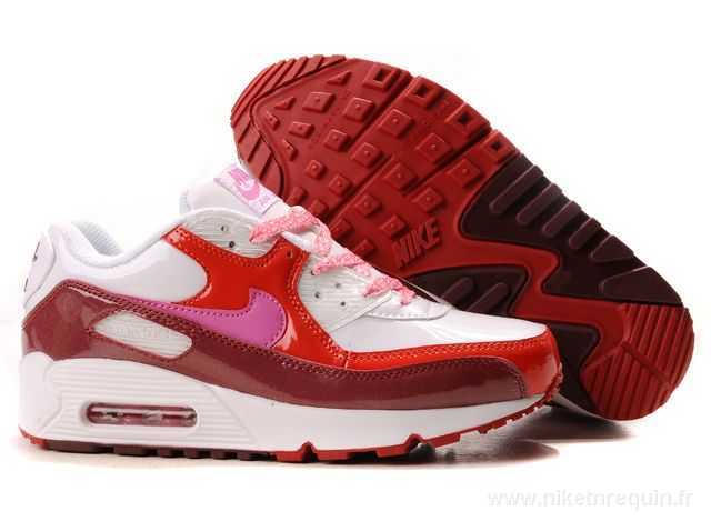 Blanc Et Rouge Air Max 90 Chaussures Nike